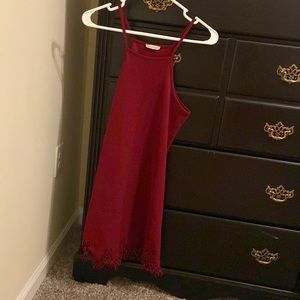 Red Fitted Mini Dress